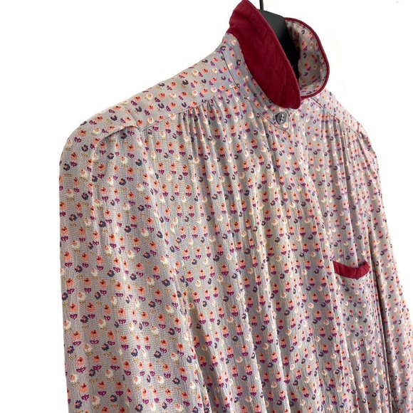 Vintage DÉPÈCHE MODE Crée á Paris Floral Pleated Dress Made in USA - Picture 6 of 16